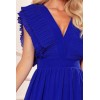 367-2 YANA Prabangi ilga mėlyna puošni suknelė
