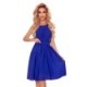 350-9 ALIZEE - Prabangi mėlyna lengva suknelė