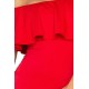 138-2 Ispaniško stiliaus raudona suknelė Numoco