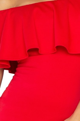138-2 Ispaniško stiliaus raudona suknelė Numoco