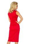 144-2 Klasikinė raudona suknelė Numoco