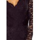 170-1 Puošni juoda suknelė su nėriniais Numoco