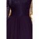 210-2 NICOLLE - Tamsiai mėlyna gipiūrinė suknelė