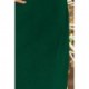 217-2 NEVA Varpelio formos suknelė plasdančiomis rankovėmis - Tamsiai žalia