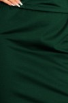161-12 AGATA - Suknelė su apykakle - Žalia