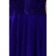 210-4 NICOLLE - Mėlyna gipiūrinė suknelė