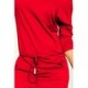 13-96 Sportinio stiliaus suknelė su kišenėmis ir raišteliais - Raudona