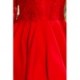 210-6 NICOLLE - Puošni raudona gipiūrinė suknelė
