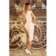 192-8 Midi suknelė su sijonėliu - Pastelinė Rožinė