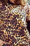279-1 Leopardinis laisvalaikio džemperis