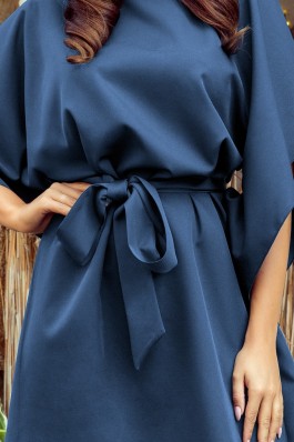 287-7 SOFIA Įspūdinga tamsiai mėlyna suknelė