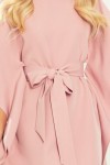 287-11 Įspūdinga pastelinės rožinės spalvos suknelė