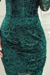 170-9 Žalia suknelė su nėriniais