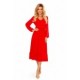 304-3 Raudona šifoninė suknelė