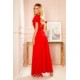 310-2 LIDIA Ilga raudona puošni suknelė