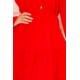 332-2 Prabangi raudona suknelė su sagomis
