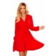 339-1 BINDY Elegantiška raudona plazdanti suknelė