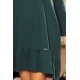 337-1 Stilinga žalia trapecijos formos suknelė