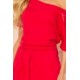 249-3 CASSIE - Raudona suknelė su dirželiu