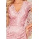 316-6 Rožinė nėriniuota suknelė