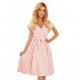 348-1 SCARLETT - Nuostabi puošni rožinė suknelė