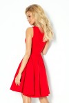 114-3 Raudona suknelė su iškirpte Numoco