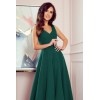 246-4 CINDY Ilga žalia proginė suknelė