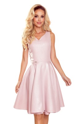 114-14 Blizgi rožinė puošni suknelė
