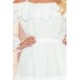 360-1 Balta lengva šifoninė suknelė